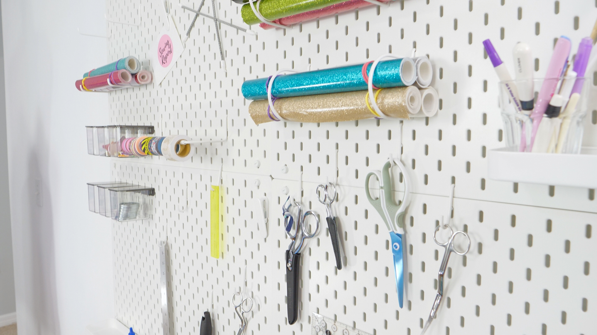 IKEA Skådis Pegboard System Easy Installation Tips Sewing Report