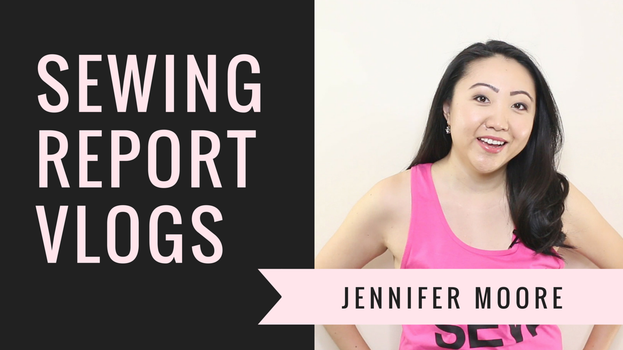 YouTube thumbnail Sewing Report Vlogs Sewing Report