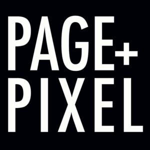 Page and Pixel logo bw