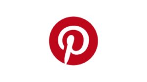 Pinterest logo white background