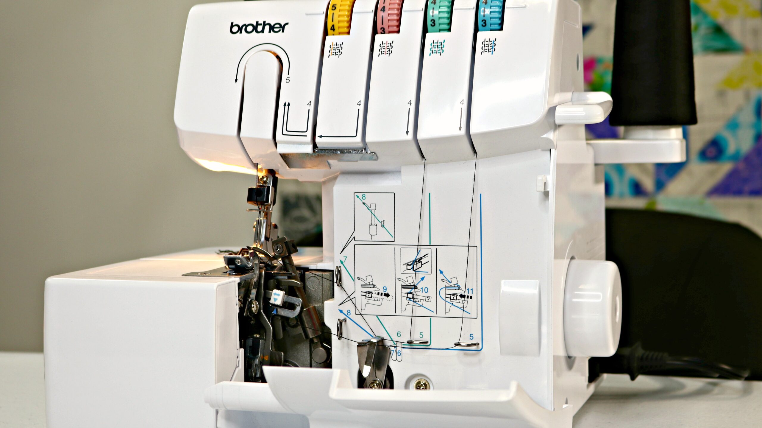 How to Thread the Brother 1034D Serger Sewing Report