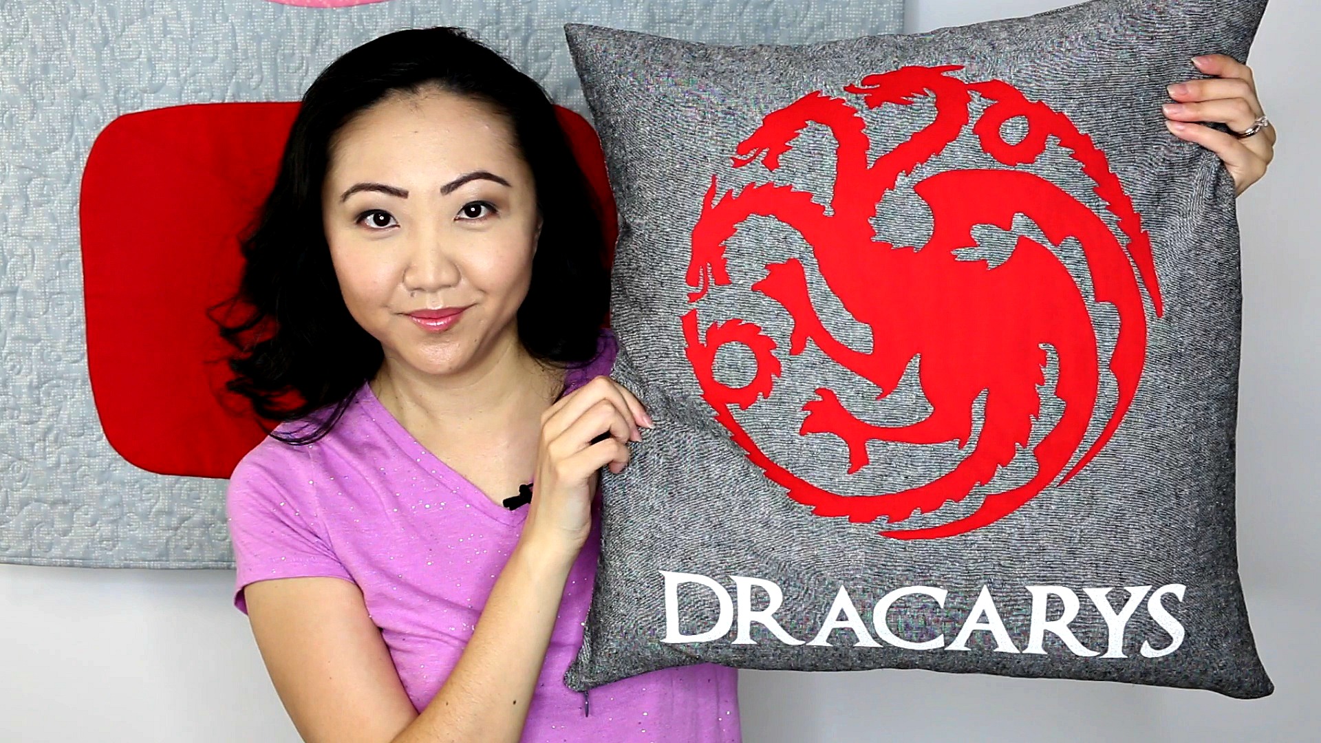 DRACARYS! Game of Thrones Easy DIY Pillow House Targaryen Dragon