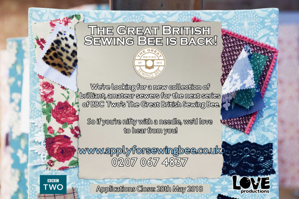 great british sewing bee flyer