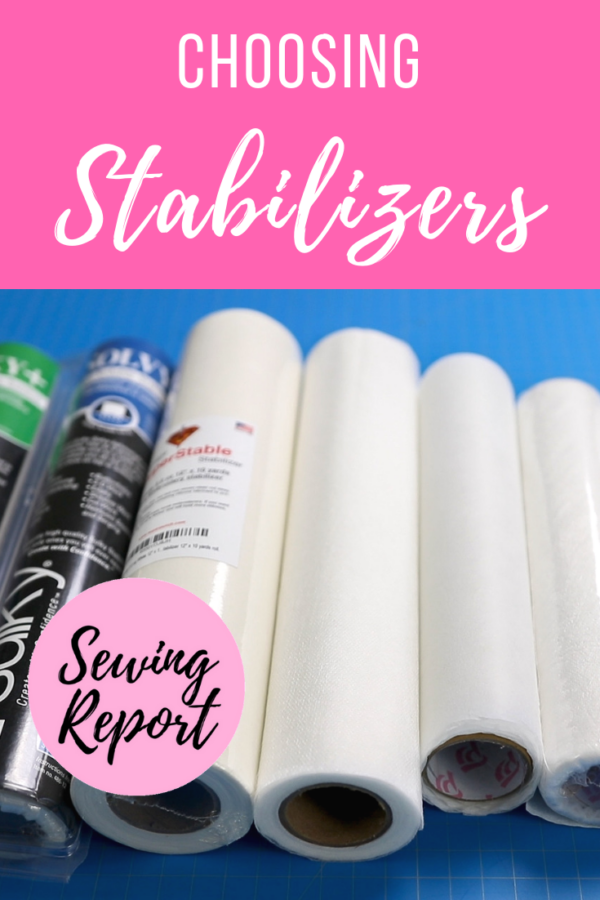 Machine Embroidery Choosing Stabilizer Types Sewing Report