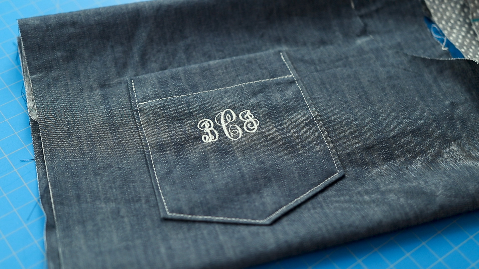 Sewing on a Shirt Pocket Collared Shirt Techniques M6044 Sewing Report