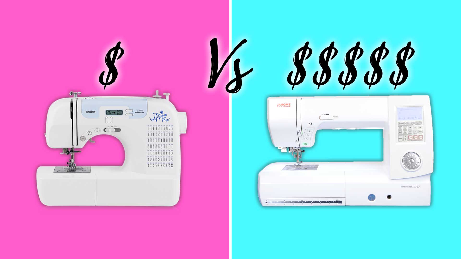 Sewing Machine Showdown Budget vs Expensive (2,500) Comparison Sewing Report