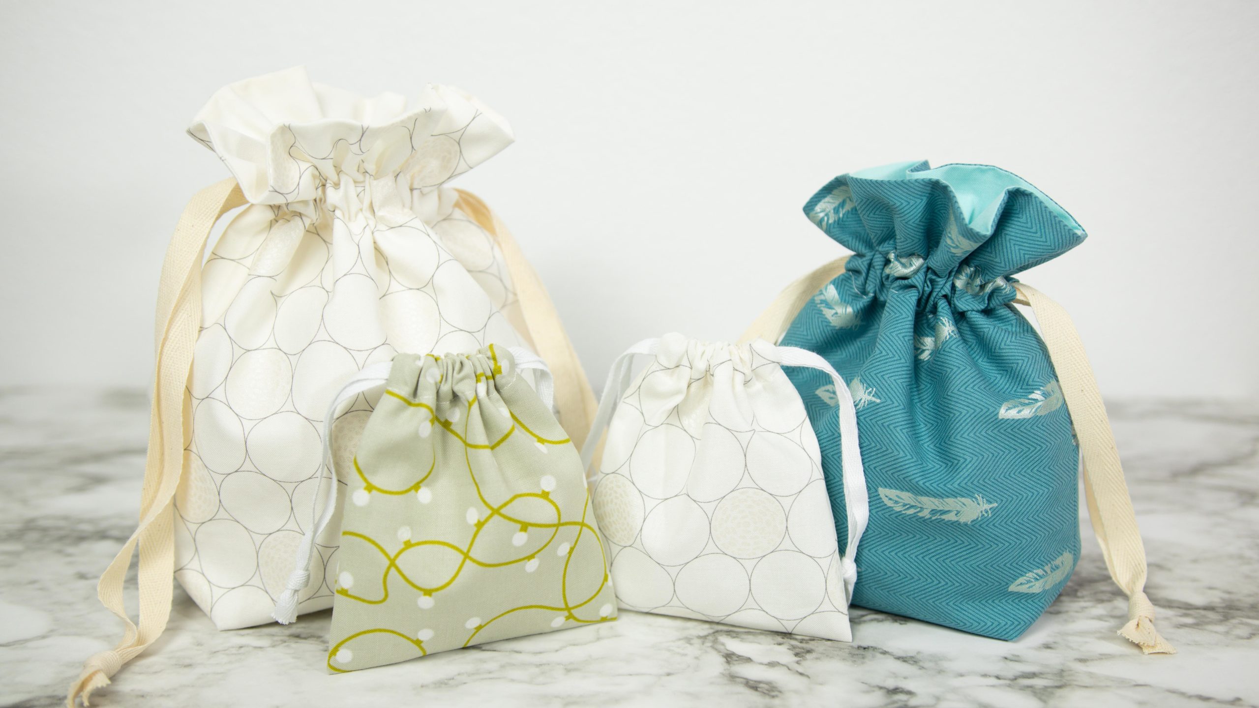Super Simple Drawstring Bags – Lined & Unlined