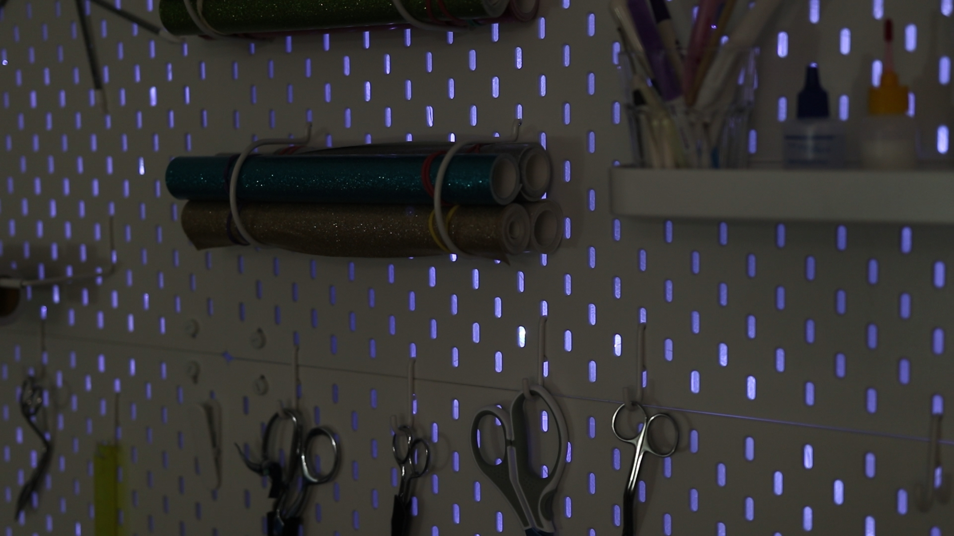 Seriously Easy Hack for IKEA Skådis Pegboard System ADD BACKLIGHTING